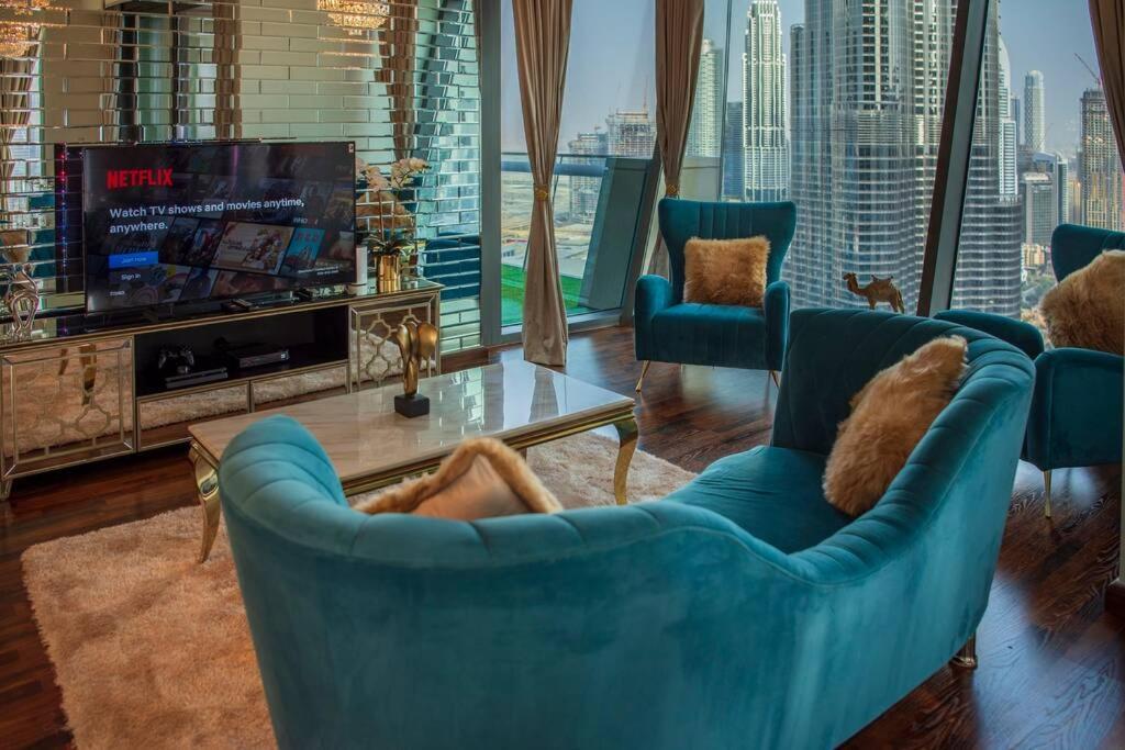 First Class 3Br With Full Burj Khalifa And Fountain View Dubai Esterno foto