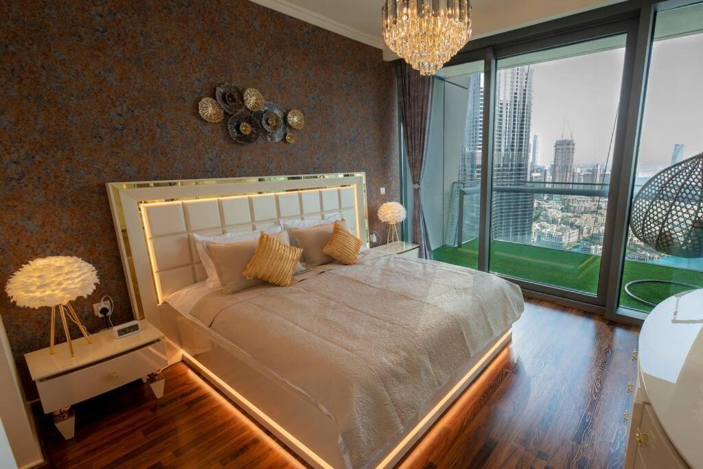First Class 3Br With Full Burj Khalifa And Fountain View Dubai Esterno foto